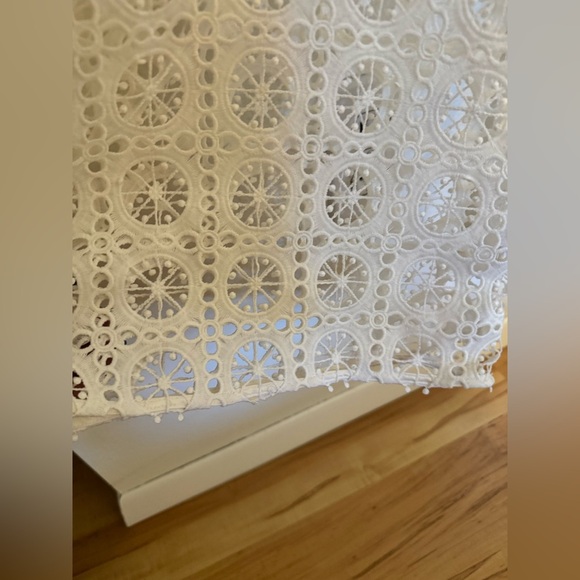 Myla London Vine Street Jumpsuit Sheer Crochet Resortwear Size Small White EUC - Picture 10 of 10